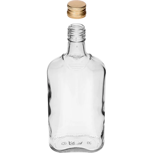 Bottiglia tipo fiaschetta 500 ml con tappo a vite, 6 pz. - 6