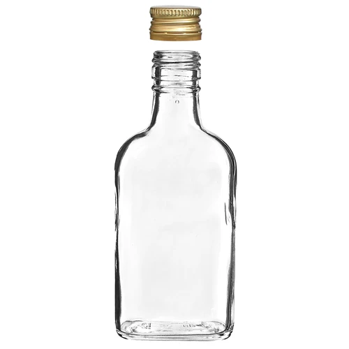 Bottiglia tipo fiaschetta per infusi e liquori con tappo a vite 200 ml – 10 pezzi - 3