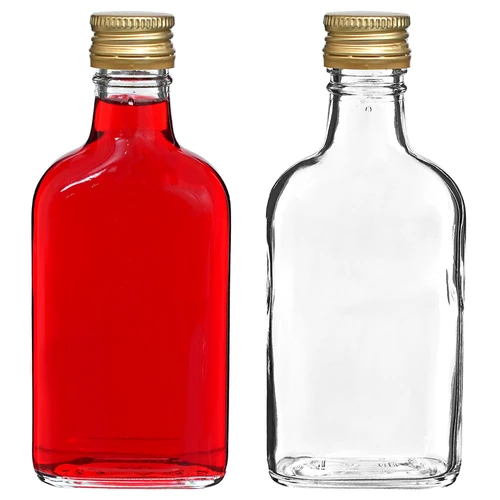 Bottiglia tipo fiaschetta per infusi e liquori con tappo a vite 200 ml – 10 pezzi - 5