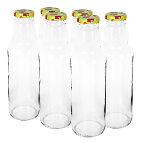 Bottiglia TO 750 ml con tappo per succhi TO 43, 6 pz.