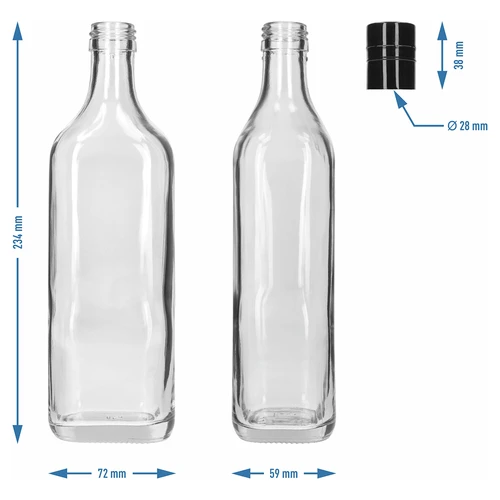 Bottiglia Walker 500 ml, con tappo a vite, 1 pz. - 5