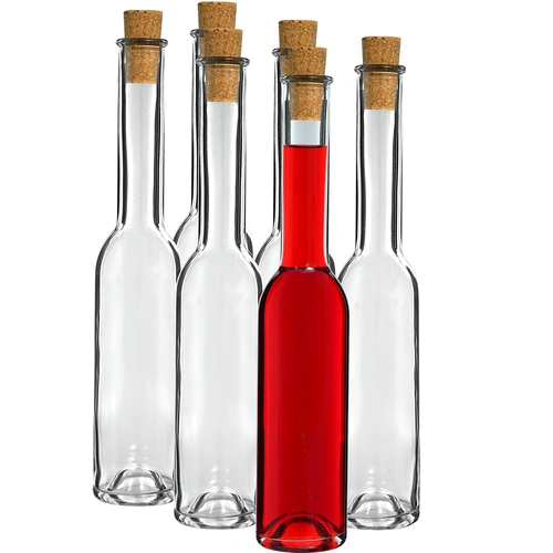 Bottiglie per liquore 200 ml, 6 pz + 6 tappi 23/18 - 2