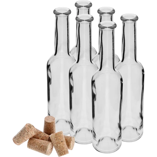 Bottiglie per liquori 350 ml (6 pezzi) + 6 tappi in sughero - 3