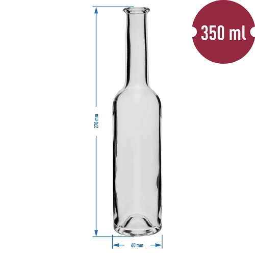 Bottiglie per liquori 350 ml (6 pezzi) + 6 tappi in sughero - 6