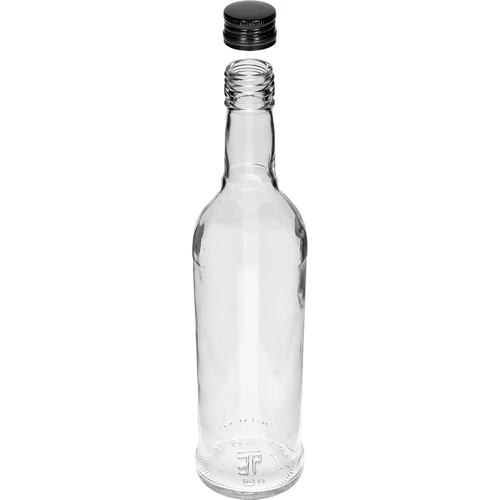 Butelka 500 ml slanciata, con tappo a vite nero, per vodka, 6 pz. - 4