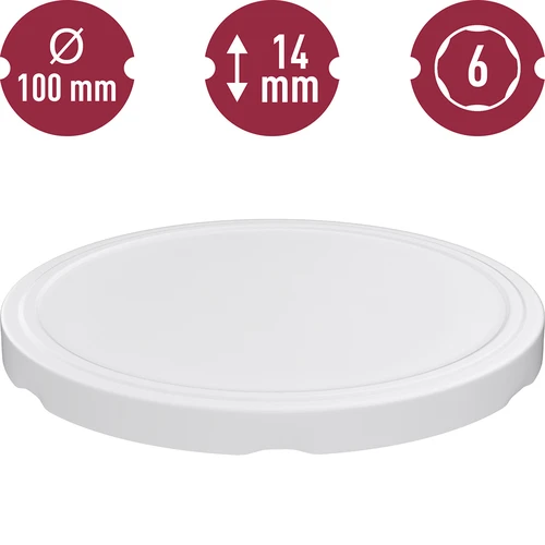 Capsula twist-off fi 100 bianca - 10 pz. - 3