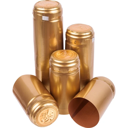 Capsule termoretraibili con perforazione colore oro Ø 31 mm, 100 pz.