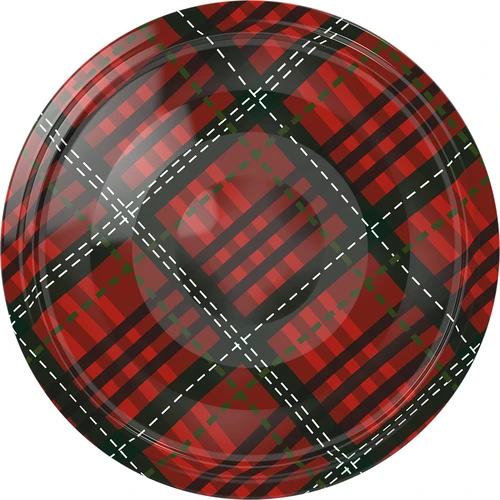 Capsule twist-off Ø 66 tartan scozzese assortite, 10 pz - 5