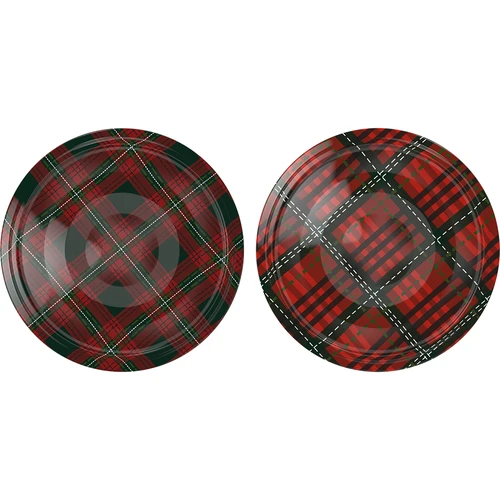 Capsule twist-off Ø 66 tartan scozzese assortite, 10 pz