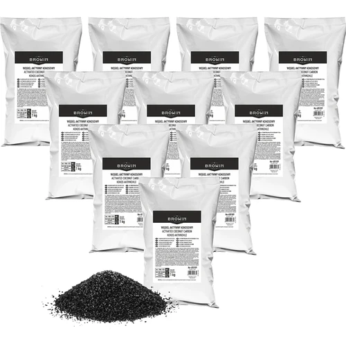 Carbone attivo di cocco 1 kg x 10 - kit