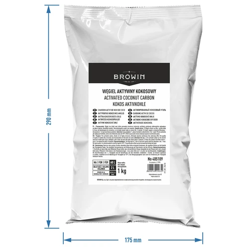 Carbone attivo di cocco 1 kg x 4 - confezione - 5