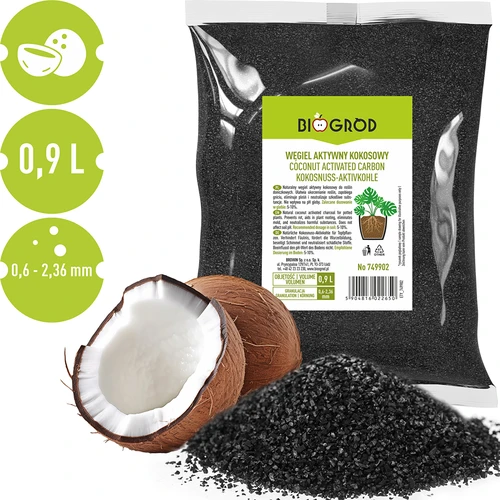 Carbone attivo di cocco per piante 0,9 L - 2