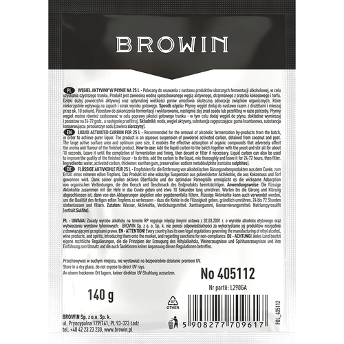 Carbone attivo liquido per 25 L, 140 g - 2
