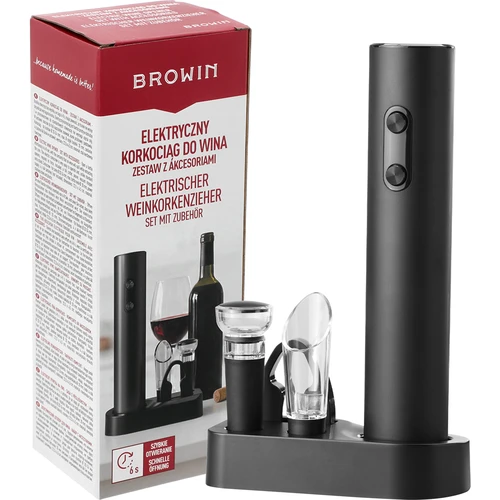 Cavatappi elettrico con accessori per il vino - 5