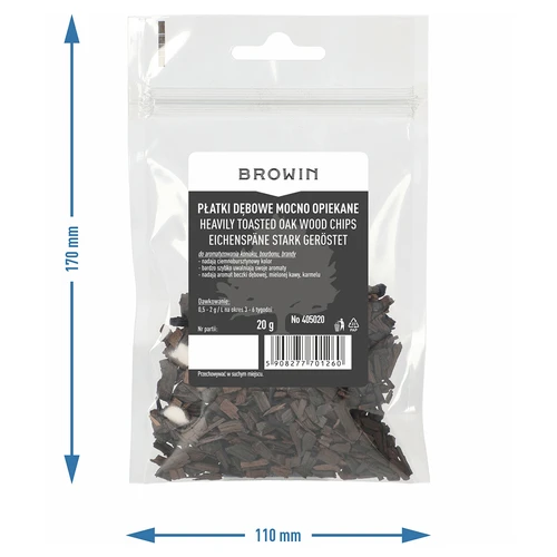 Chips di rovere a forte tostatura, 20 g - 7