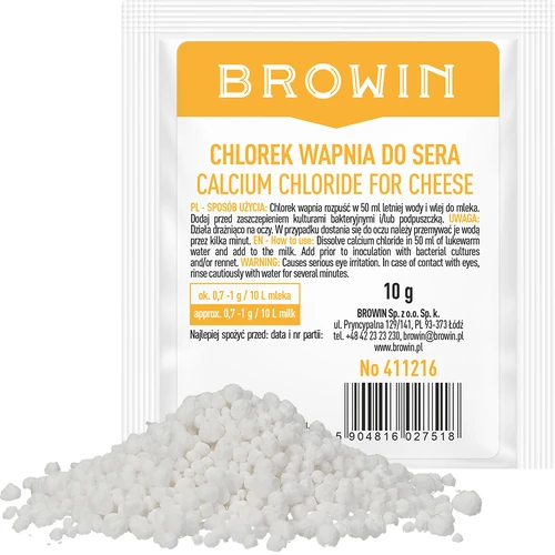 Cloruro di calcio per formaggi, 10 g - 2