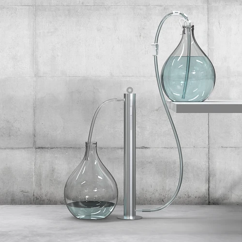 Colonna filtrante in acciaio inox a sospensione, con accessori e carbone attivo inclusi - 8