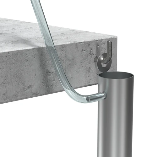 Colonna filtrante in acciaio inox a sospensione, con accessori e carbone attivo inclusi - 10