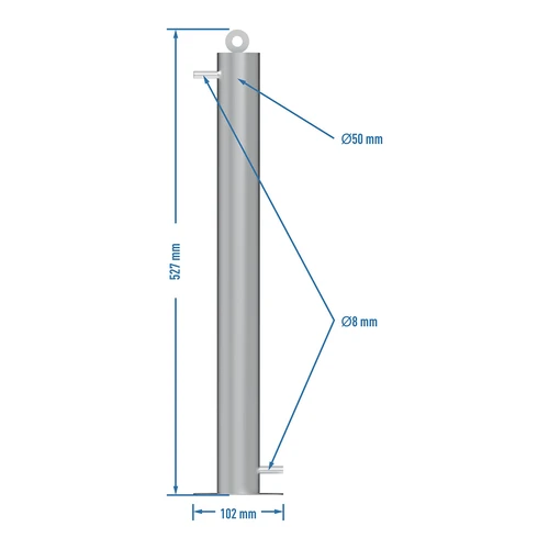Colonna filtrante in acciaio inox a sospensione, con accessori e carbone attivo inclusi - 11