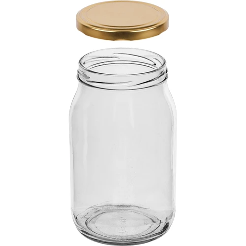 Confezione da 6 barattoli in vetro 900 ml con capsula twist-off dorata Ø 82 (TO 82) - 4