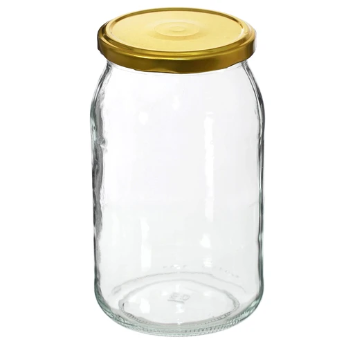 Confezione da 6 barattoli in vetro 900 ml con capsula twist-off dorata Ø 82 (TO 82) - 3
