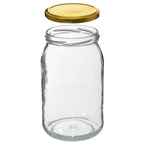 Confezione da 6 barattoli in vetro 900 ml con capsula twist-off dorata Ø 82 (TO 82) - 5