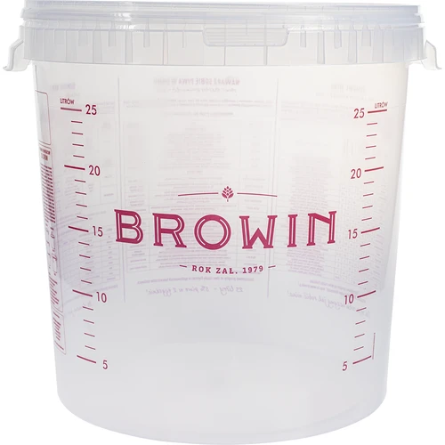 Contenitore di fermentazione 30 L con grafica stampata, con 2 gorgogliatori
