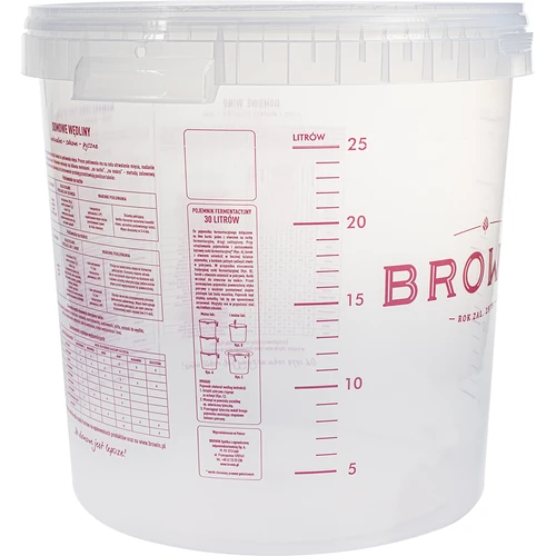 Contenitore di fermentazione 30 L con grafica stampata, con 2 gorgogliatori - 3