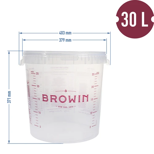 Contenitore di fermentazione 30 L con grafica stampata, con 2 gorgogliatori - 5