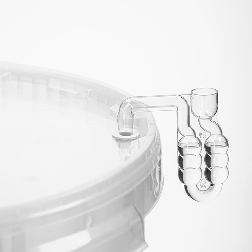 Contenitore di fermentazione 30 L con stampa, rubinetto e 3 gorgogliatori - 13