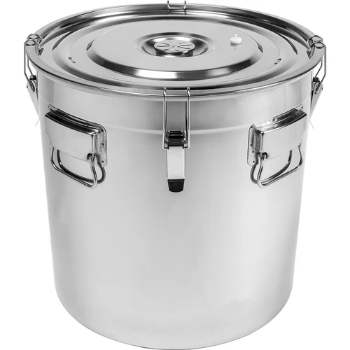Contenitore in acciaio inox 60 L con coperchio - 2