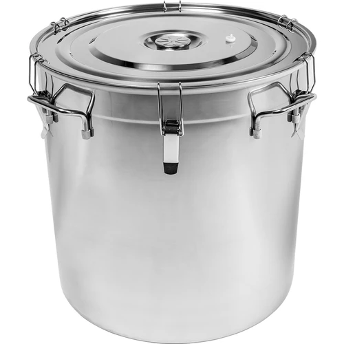 Contenitore in acciaio inox da 94 L con coperchio
