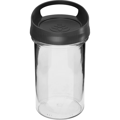 Contenitore in vetro 545 ml con coperchio da appendere