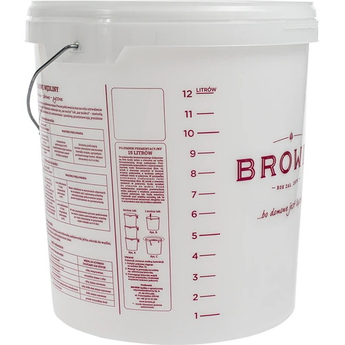 Contenitore per fermentazione - con stampa e coperchio, 15 L - 4