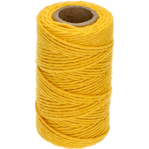 Cordino in cotone giallo 2 mm/55 m/100 g