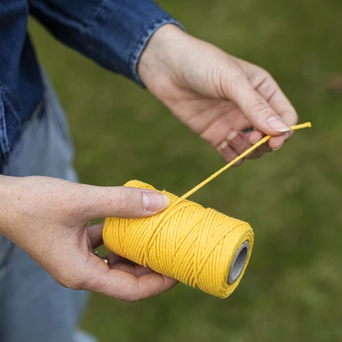 Cordino in cotone giallo 2 mm/55 m/100 g - 6
