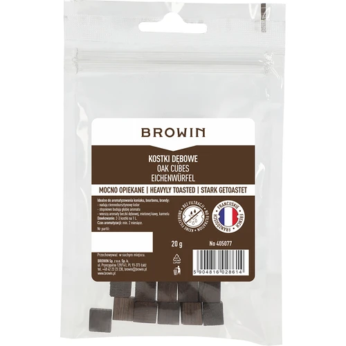 Cubetti di rovere francese, tostatura forte, 20 g - 2