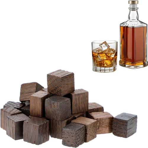 Cubetti di rovere francese, tostatura intensa, aromatizzati - Whisky, 20 g - 3