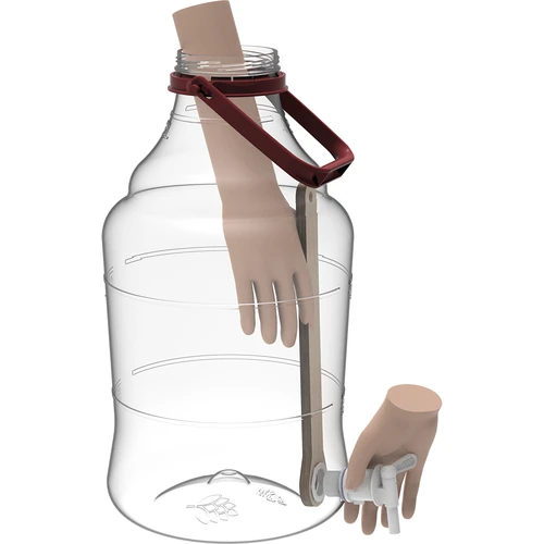 Damigiana 15 L con manico e rubinetto - 7