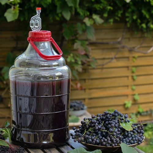 Damigiana da vino leggera e infrangibile con manico, 20 L - 7