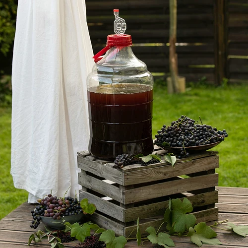 Damigiana da vino leggera e infrangibile con manico, 20 L - 8