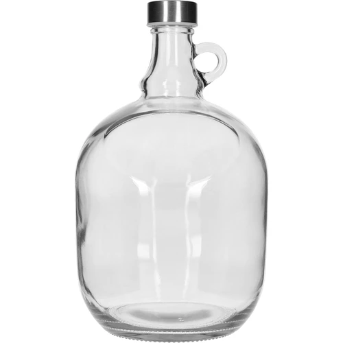 Damigiana Dama 3 L con tappo a vite in metallo (diametro 43 mm) e manico