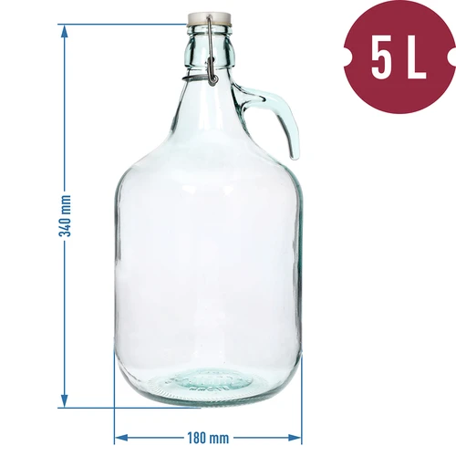 Damigiana Dama 5 L con tappo a chiusura meccanica - 4