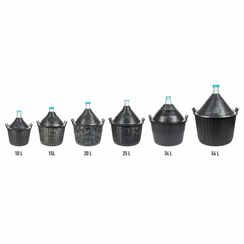 Damigiana in vetro 15 L con cestello in plastica - 4