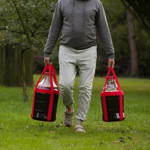 Damigiana per vino leggera e infrangibile con cinghie, 25 L - 10