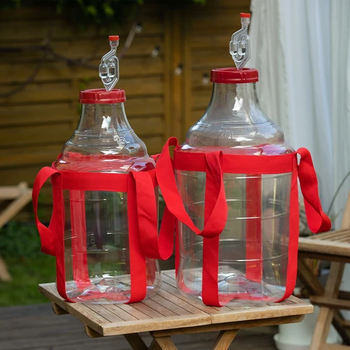 Damigiana per vino leggera e infrangibile con imbracatura, 20 L - 10