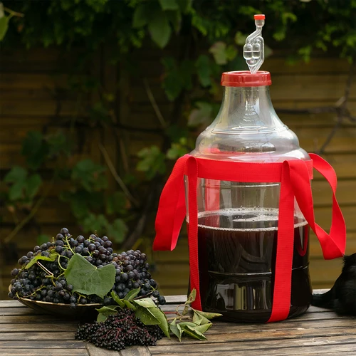 Damigiana per vino leggera e infrangibile con imbracatura, 20 L - 8