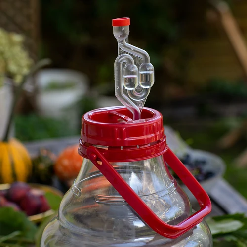 Damigiana per vino leggera, infrangibile, con manico, 10 L - 9