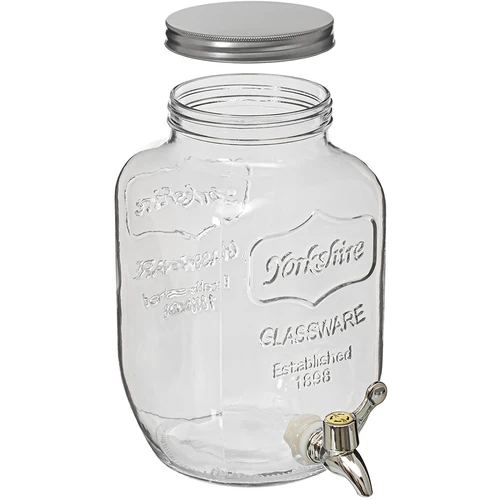Dispenser per limonata con rubinetto - in vetro, 4 L - 2