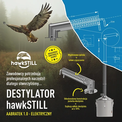 Distillatore hawkSTILL Aabratek 30 L, 48 mm 1.0 LITE - 18
